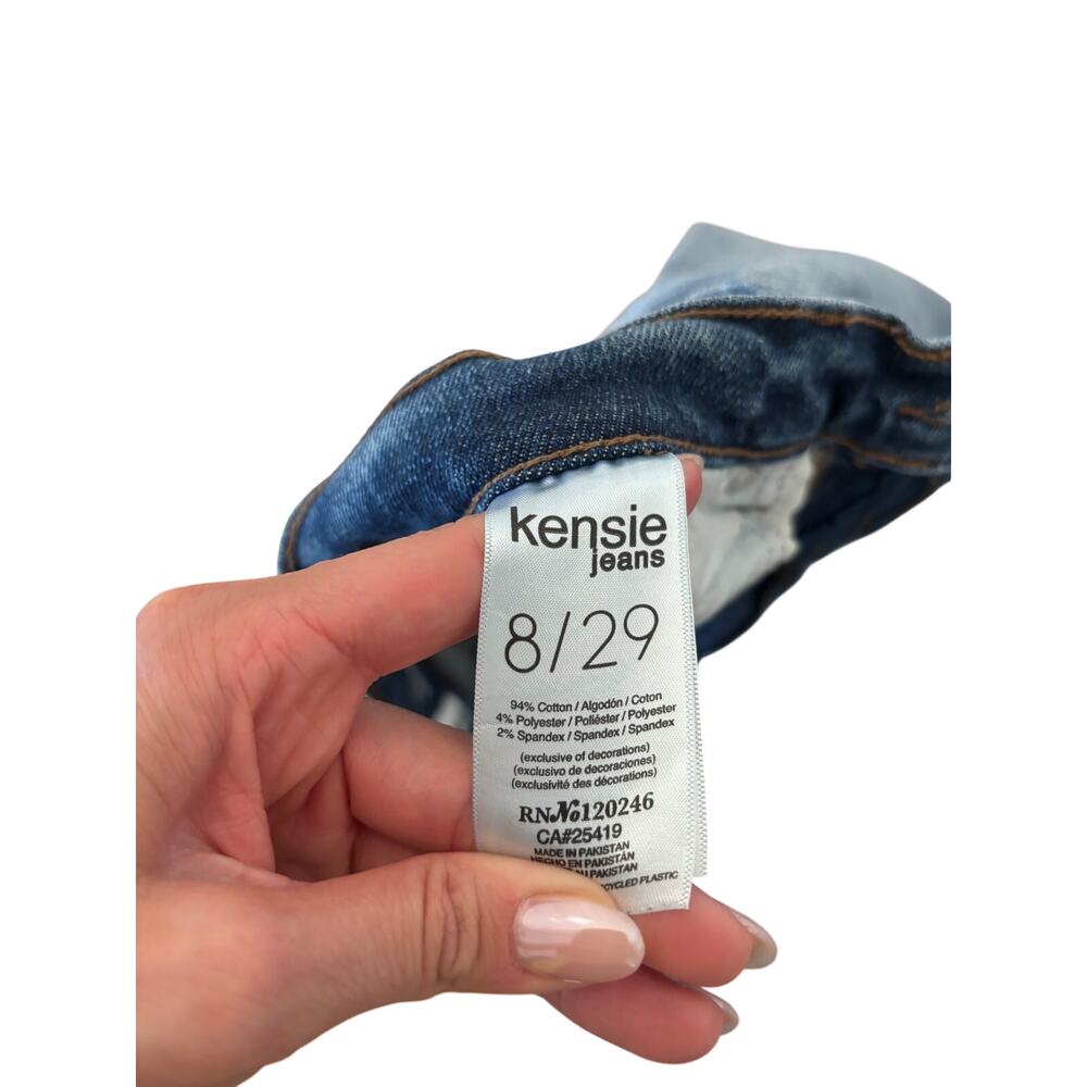 Kensie Women's Ella High Rise Straight Jeans Light Wash Size 8/29 - Picture 9 of 9